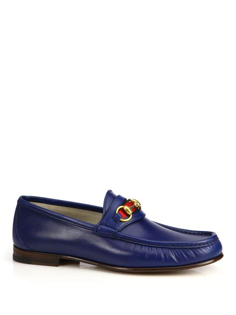 blue gucci loafers men's|blue Gucci loafers women's.